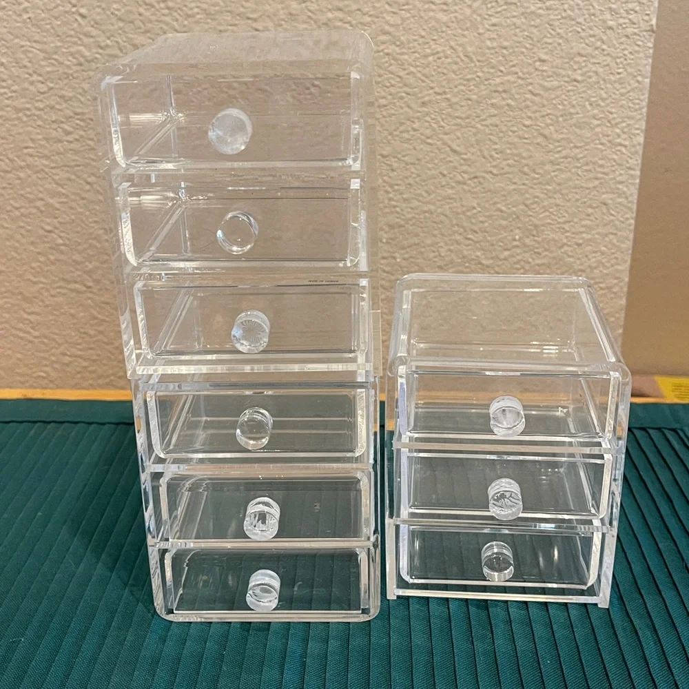 Clear Acrylic Drawer Organizer Set